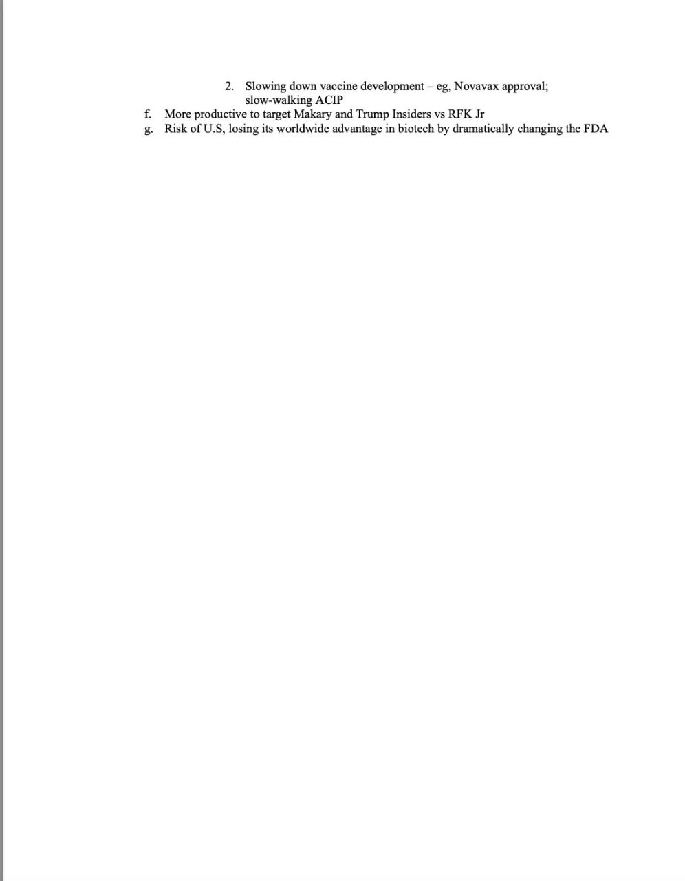 Fourth Page Bio Vaccine Policy Steering committee